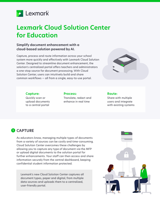Lexmark Cloud Solution Center for Education