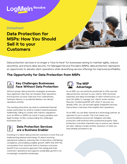 Data Protection for MSPs: How You Should Sell it to your Customers