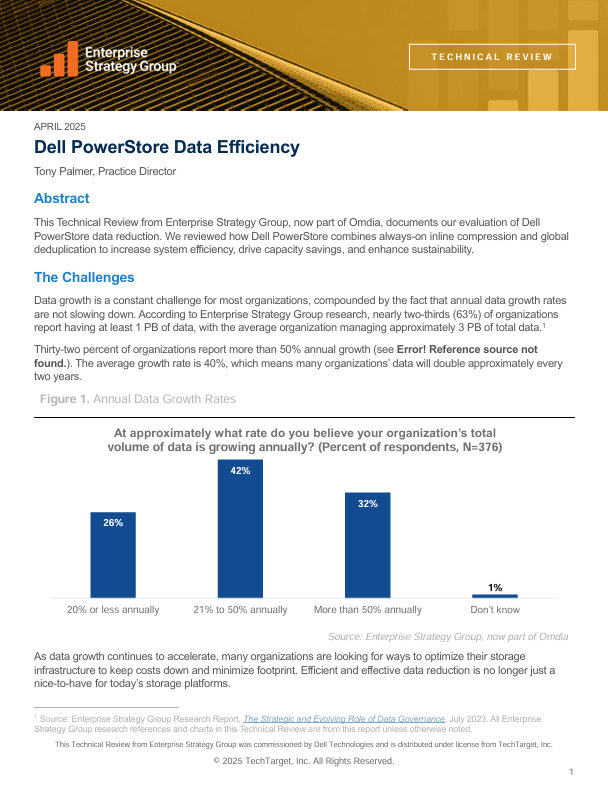Dell PowerStore Data Efficiency