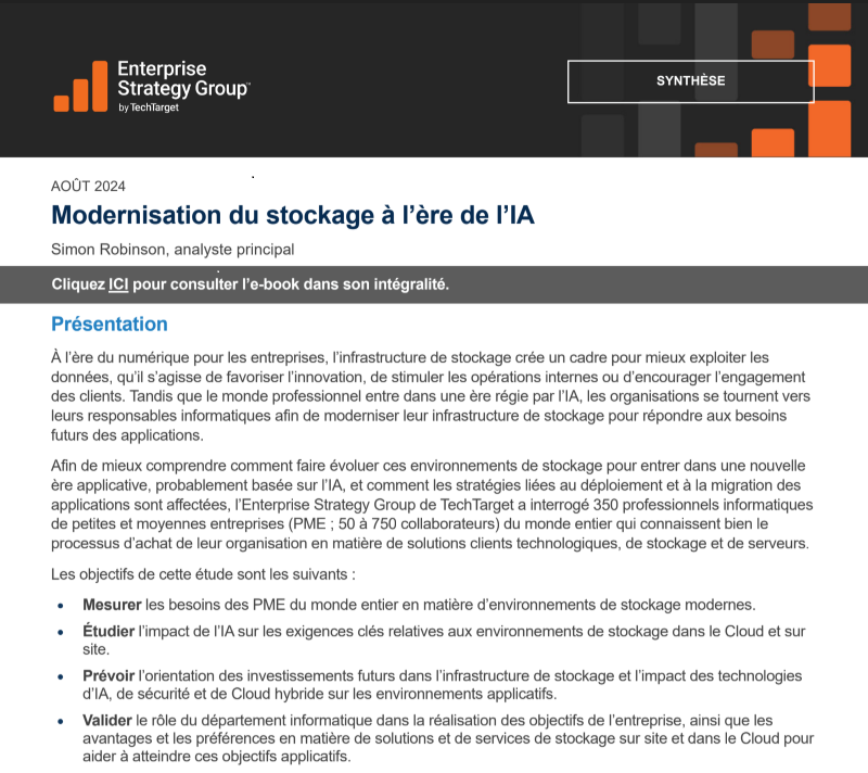 Modernisation du stockage à l’ère de l’IA